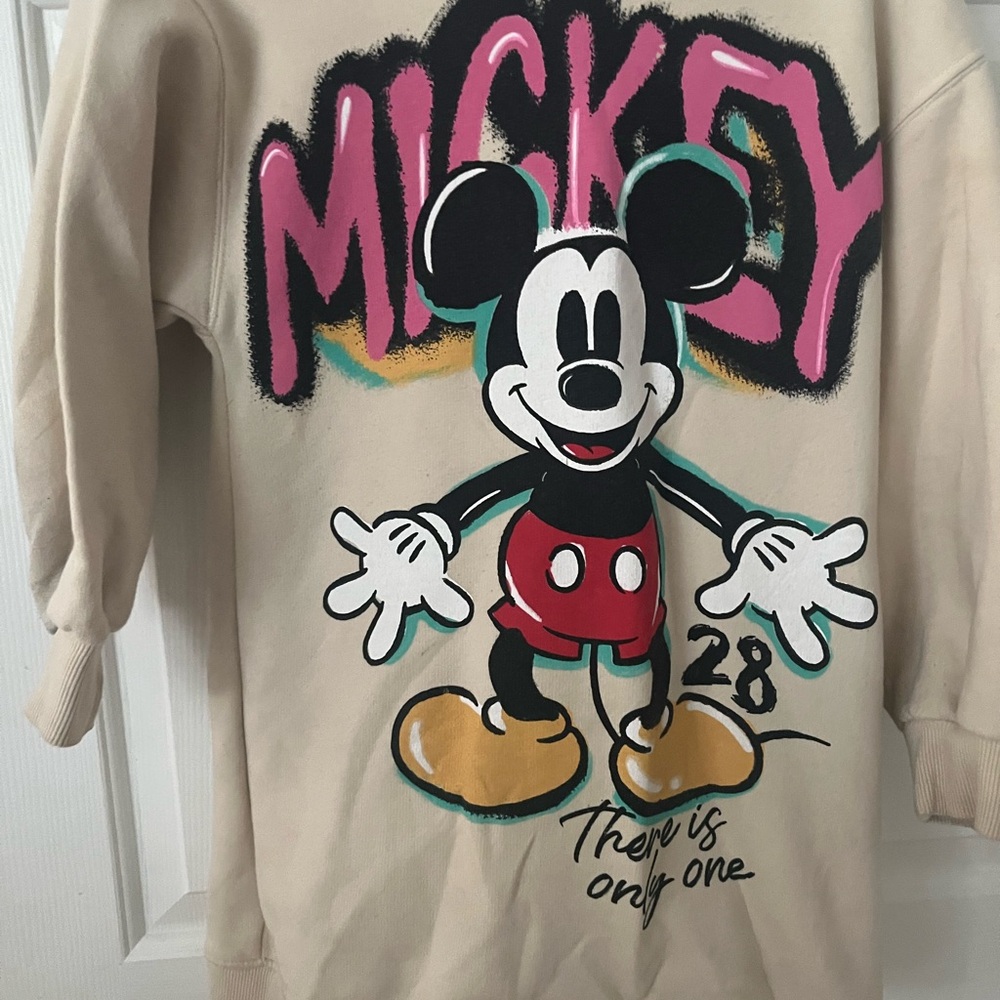 Zara Cream Mickey Mouse Sweatshirt